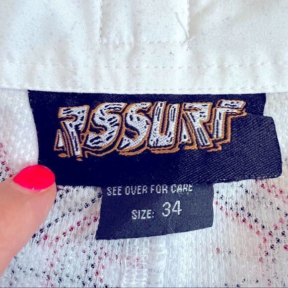 RS Surf Swim Trunks White/Red/Grey/Black Men’s Size 34 - Picture 8 of 9